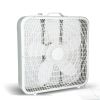 InfiniPower 20'' Box Fan, 3-Speed Cooling Table Fan with Aerodynamic Shaped Fan Blades, Convenient Carry Handle and Safety Grills