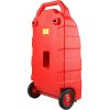 VEVOR Fuel Caddy, 32 Gallon, Portable Fuel Storage Tank On-Wheels, with Manual Transfer Pump, Gasoline Diesel Fuel Container for Cars, Lawn Mowers