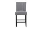 VHONG GREY BAR STOOLS (KIT OF 2)