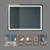 32x24inch Bathroom Led Classy Vanity Mirror with focused backplane,High Lumen,Dimmable Touch,Wall Switch Control, Anti-Fog