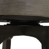 Williams 27in Swivel Counter Height Bar Stool, Natural White Linen