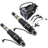 2Pcs Rear Shock Absorbers + 1Pc Air Compressor For Cadillac Escalade Chevy Suburban Tahoe GMC Yukon 2015-2019 23151122 15254590