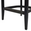 Americana Mid-Century Modern 26" Cane Back Counter Stool, Jet Black Woven