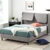 Avery Uphlstrd PB w Recln HB w USB Gry Q
