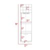 Marsella Corner Bar Cabinet, Eight Built-in Wine Rack, Two Side Shelves Mahogany / Macadamia