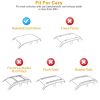 47.24in Universal Top Roof Rack Cross Bar Cargo Carrier Aluminum Crossbar Rack with 165LBS Capacity Fit for Most Vehicle Wagon Car Without Roof Side R
