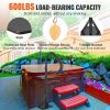 VEVOR Hot Tub Handrail, 360 Rotatable Spa Side Handrail with 48"-63" Adjustable Height