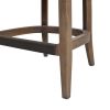 Americana Mid-Century Modern 26" Cane Back Counter Stool, Taupe Beige Textured Weave