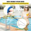 VEVOR Pool Rail 54x36 Pool Railing 304 Stainless Steel 250LBS Load Capacity Silver Rustproof Pool Handrail Humanized Swimming Pool Handrail with Blue