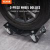 VEVOR Wheel Dolly, 3000 lbs/1360 kg Car Dollies, Wheel Dolly Car Tire Stake Set of 2 Piece, Heavy-duty Car Tire Dolly Moving Cars, Trucks, Trailers