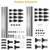47.24in Universal Top Roof Rack Cross Bar Cargo Carrier Aluminum Crossbar Rack with 165LBS Capacity Fit for Most Vehicle Wagon Car Without Roof Side R