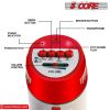 5 Core Megaphone Bullhorn Speaker 30W Bull Horn Battery Power Mini Cheer Megafono 800 Feet Range Loudspeaker W Siren Recording Ergonomic Handle for Co