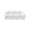 Twin XL Coastal Beach Starfish White Navy Red 100-Percent Cotton Sheet Set