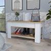 Daffodil Bench, Liftable Top And Lower Panel