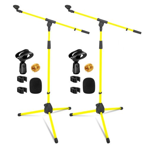 5 Core Tripod Mic Stand Floor Adjustable 18 to 72 Inches Heavy Duty Boom Arm Holder Microphone Stands Pedestal Para Microfono for Singing - MS 080 YLW 5 Core Tripod Mic Stand Floor Adjustable 18 to 72 Inches Heavy Duty Boom Arm Holder Microphone Stands Pedestal Para Microfono for Singing - MS 080 YLW
